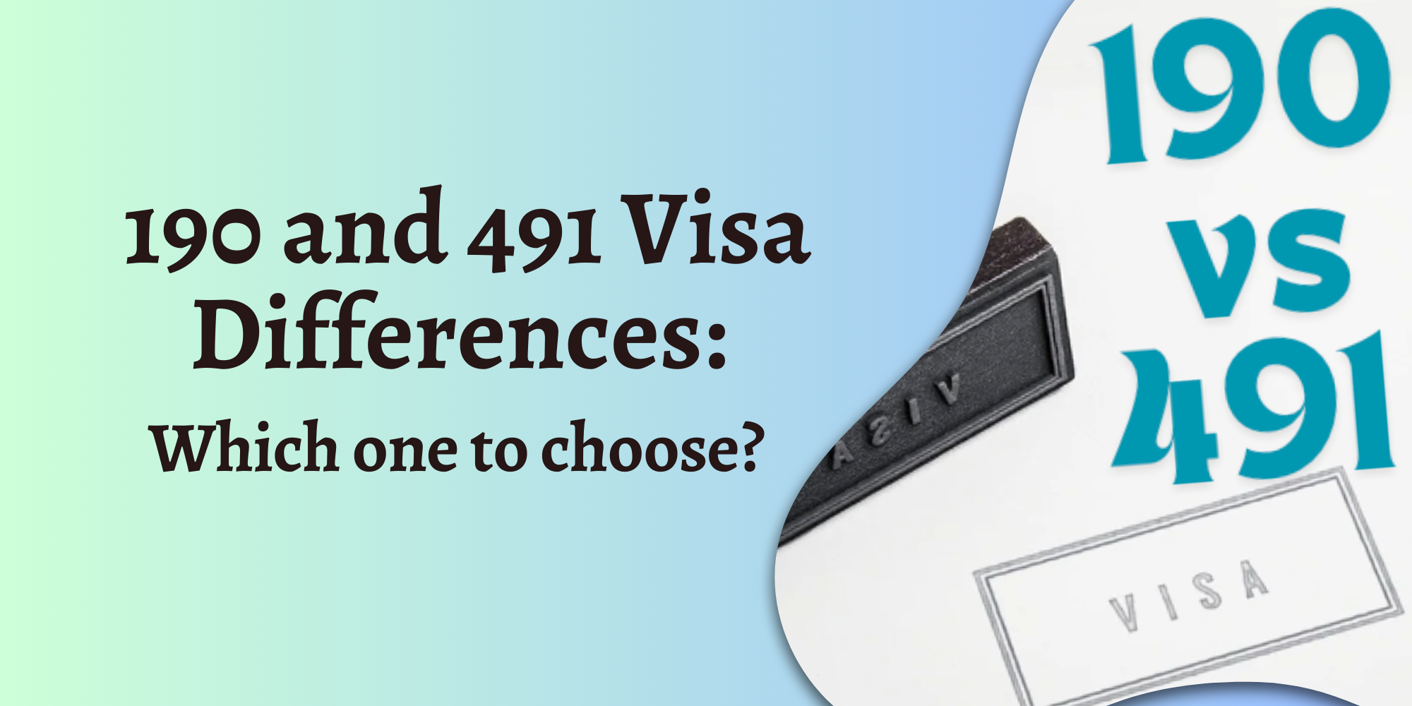 190 and 491 visa differences