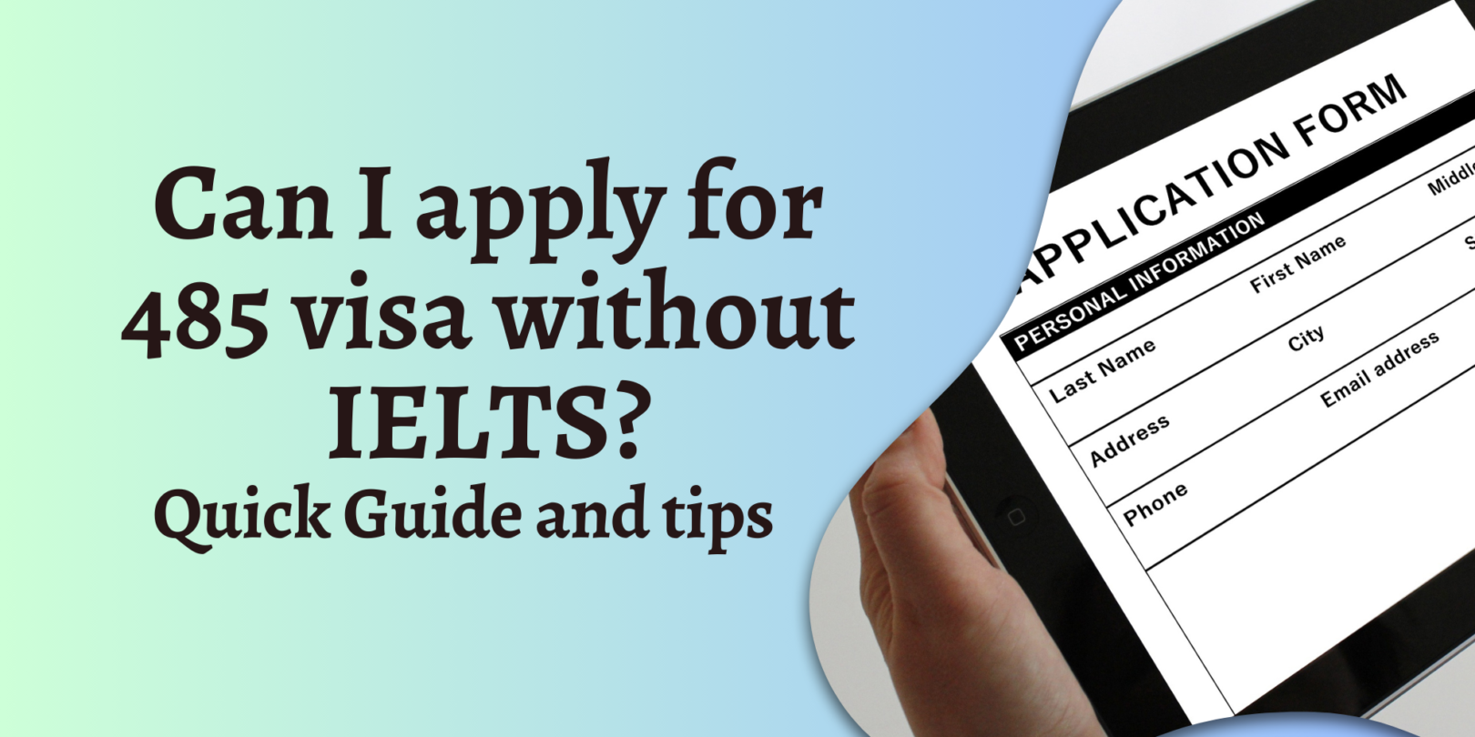 Can you apply for 485 visa even without IELTS?